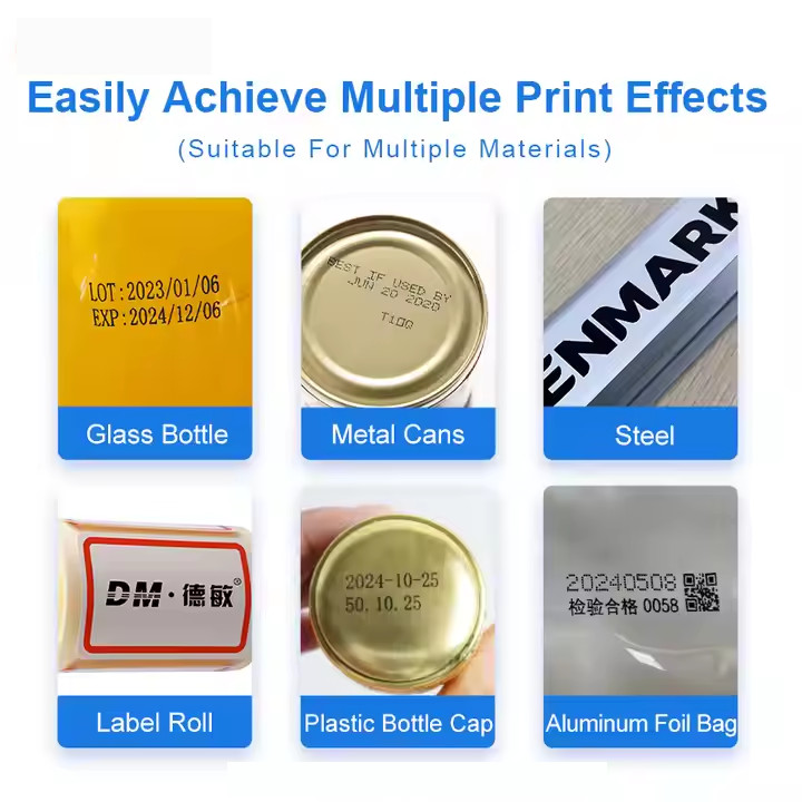 Handheld Inkjet Printing 12.7mm Printing Date Text Batch Number Barcode-
