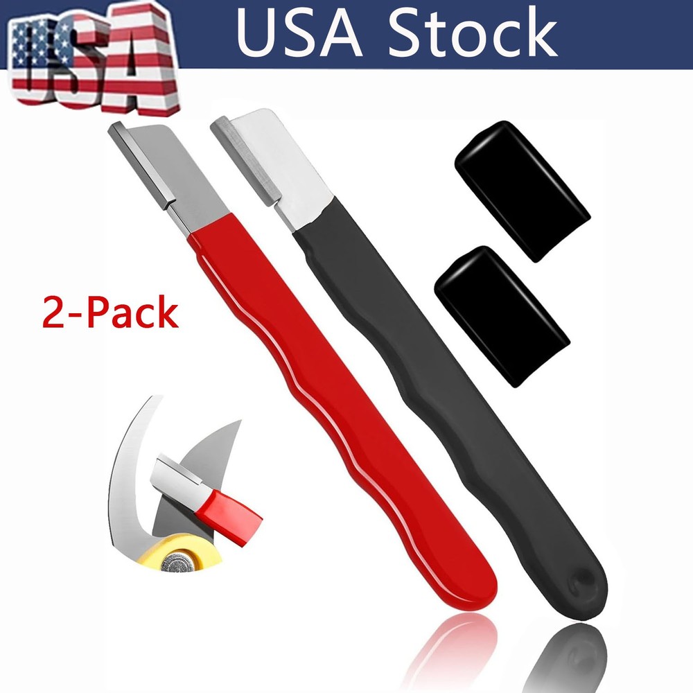 2Pcs Knife & Scissors Sharpener, Professional Kitchen & Garden Tool Sharpening.