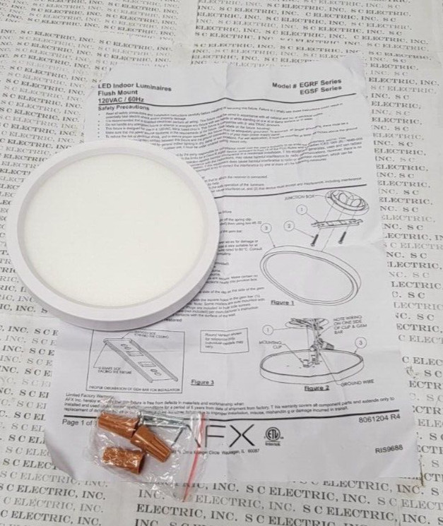 AFX EGRF0609L30D1WH6" EDGE LED SURFACE MOUNT - WHITE