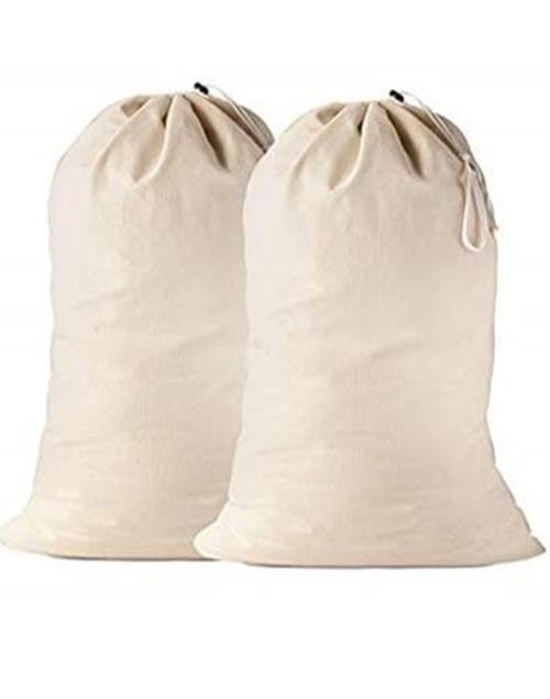 2 Pack - Extra Large Cotton Laundry Bag, Assorted Item Package Quantitys