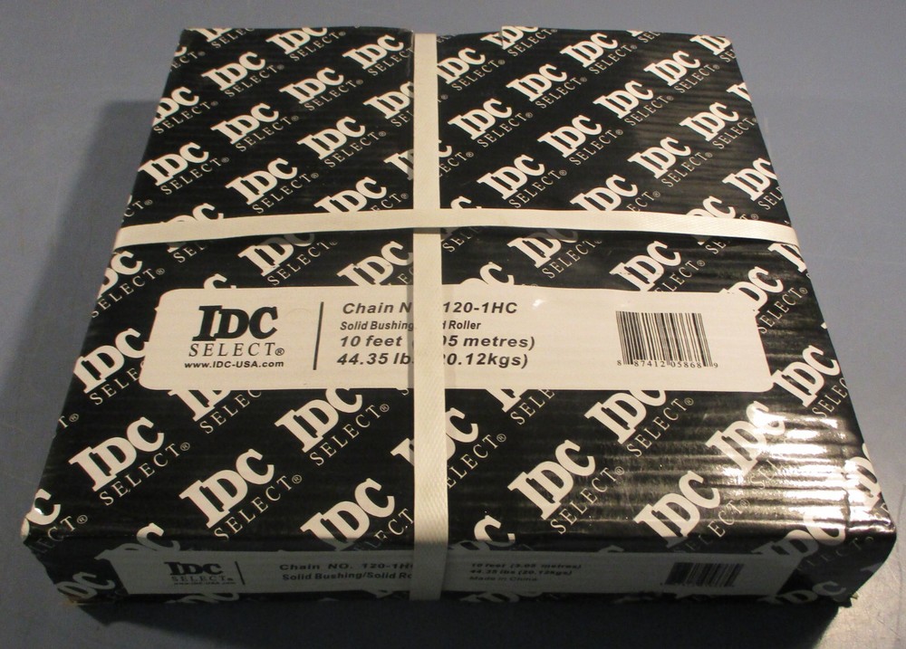 IDC Select 120-1HC Solid Bushing Solid Roller Chain 120H-1C 10' L  Factory Seal