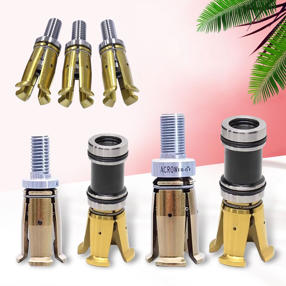 BT30 BT40 External/internnal Threaded Spindle Claw 4 Petal Pull  Clamp Claw 45°