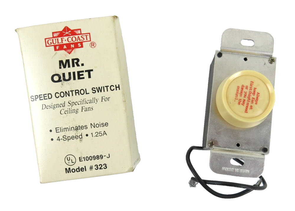 Mr. Quiet 4-Speed Fan Speed Control Switch Model 323