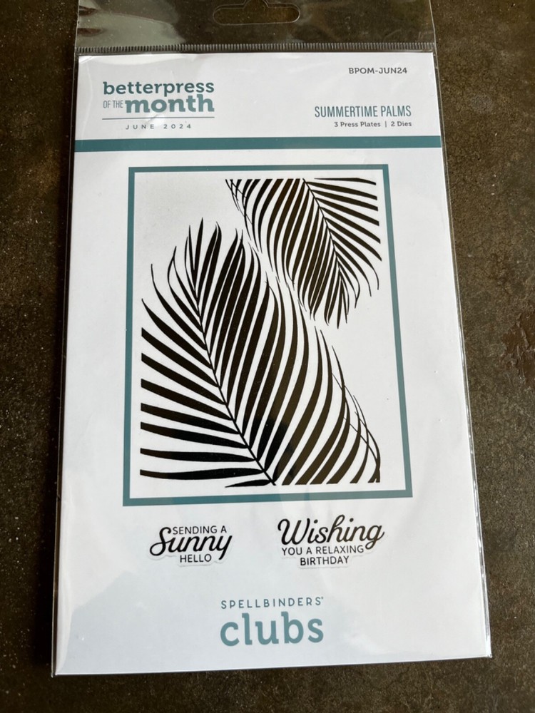 SPELLBINDER BETTERPRESS JUN24 SUMMERTIME PALMS