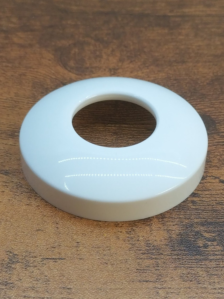 Escutcheon 3/4" IPS 1-1/8" ID White Plastic Qty of 10, 25, 50, or 100