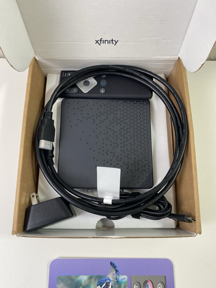 Xfinity Xi6-T Streaming Box + Remote + Power Cable + HDMI cable in Box