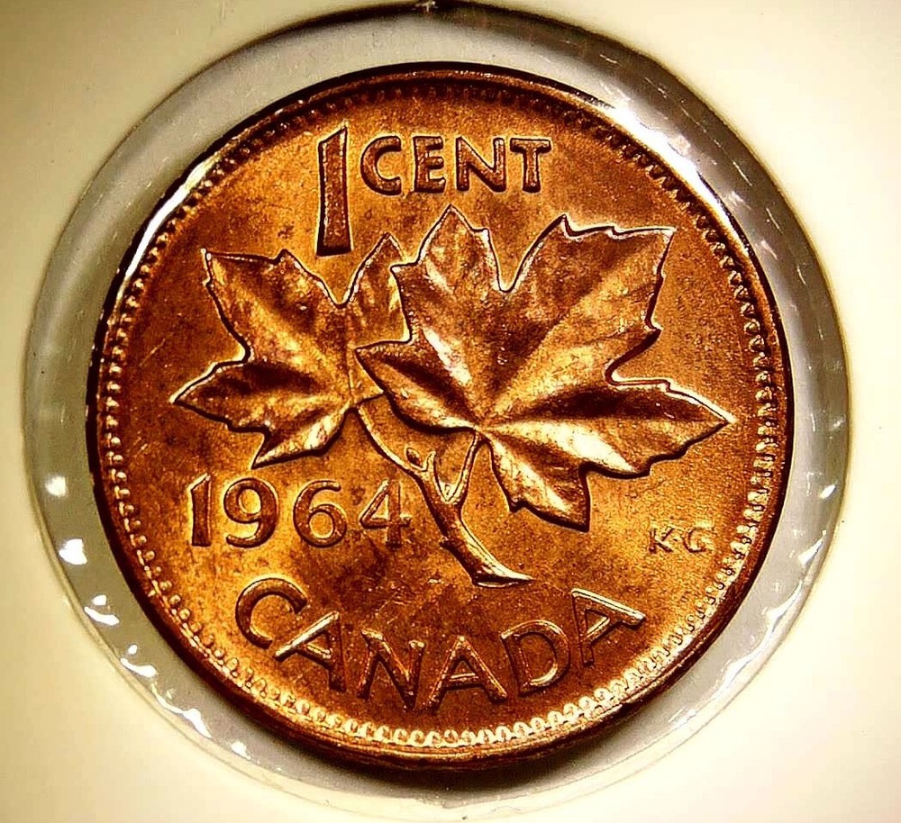 1964 Canada Cent Queen Elizabeth II