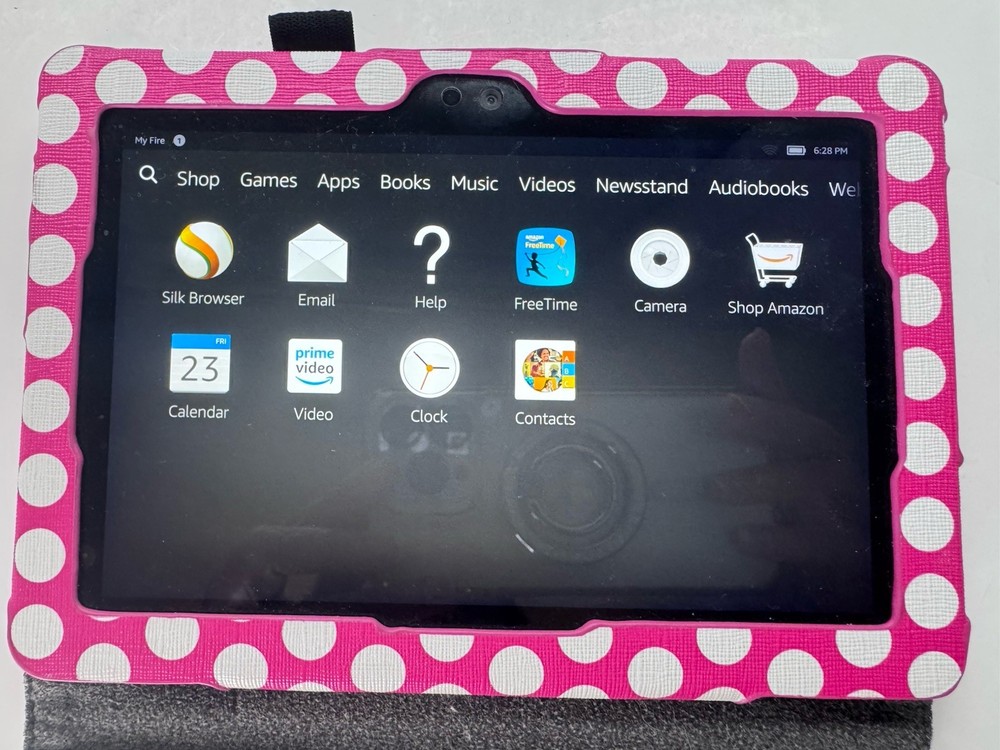Amazon Fire HD 7 2nd Gen Tablet 8GB WiFi Tested Working + Case Bundle