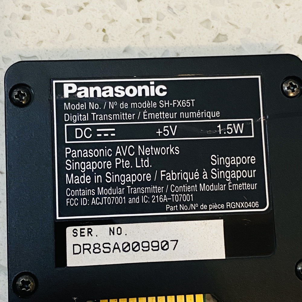 Panasonic SH-FX65T Wireless Speaker System Digital Transmitter