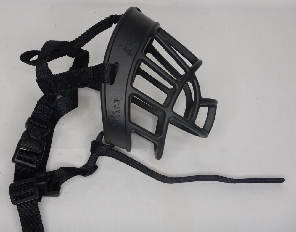 Size 5 ULTRA Breathable Drinkable Adjustable Dog Training Muzzle Large Dogs