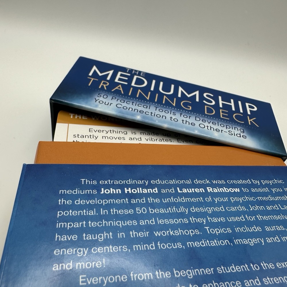 Mediumship Training Cards Deck by John Holland & Lauren Rainbow with guidebook