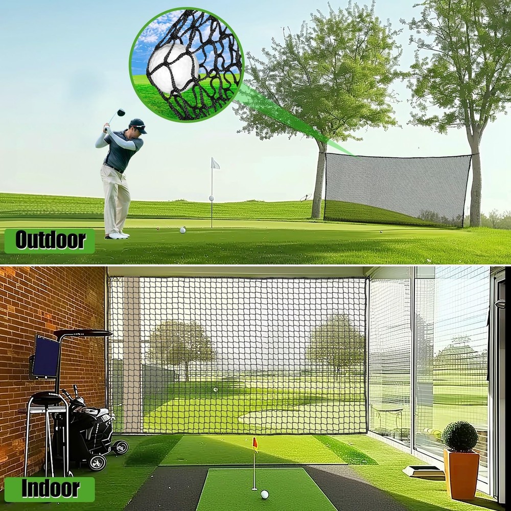 Golf Practice Net, 10 x 20 Ft Golf Hitting Nets Heavy Duty Nylon Golf Netting...