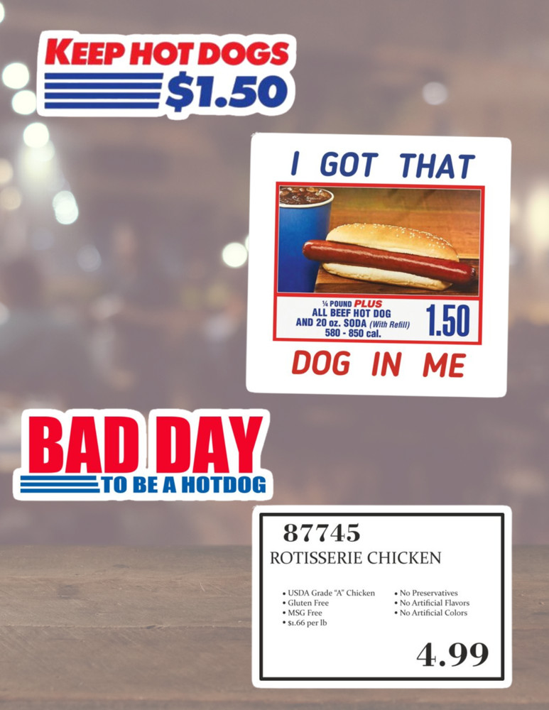 Costco 4pc Sticker Pack