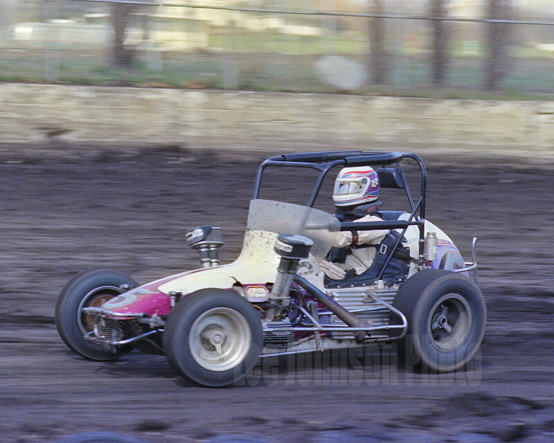 1982 Kevin Olson USAC 8x10 photo Dirt Midget Racing