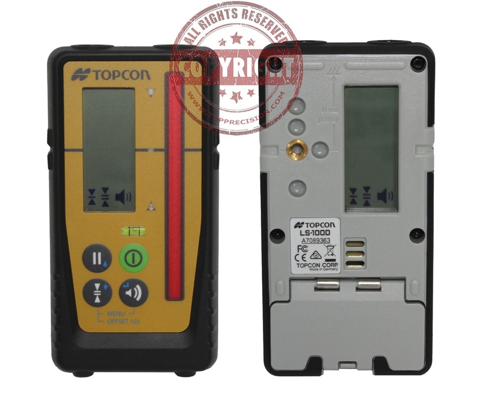 TOPCON LS-100D DIGITAL LASER LEVEL RECEIVER W/BRACKET,SENSOR,DETECTOR