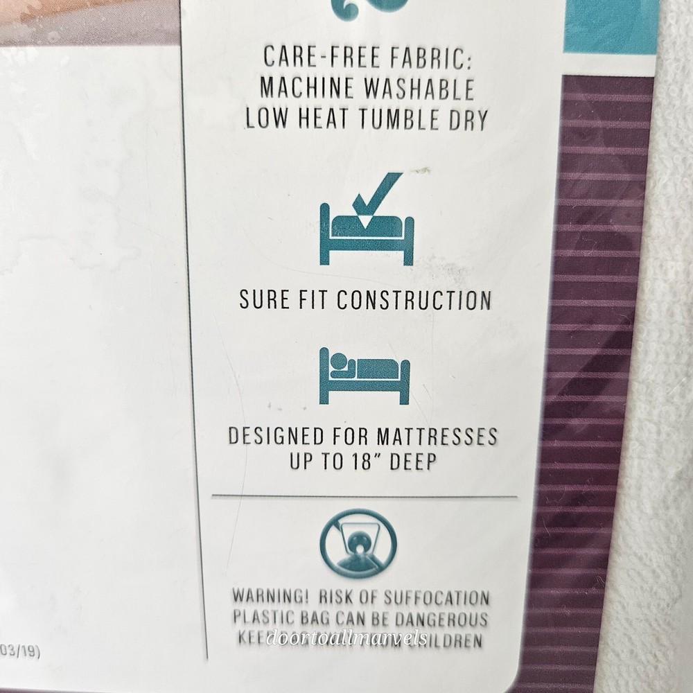 Uniters BedGard Waterproof Mattress Protector 150 Thread Cotton Blend Terry FULL
