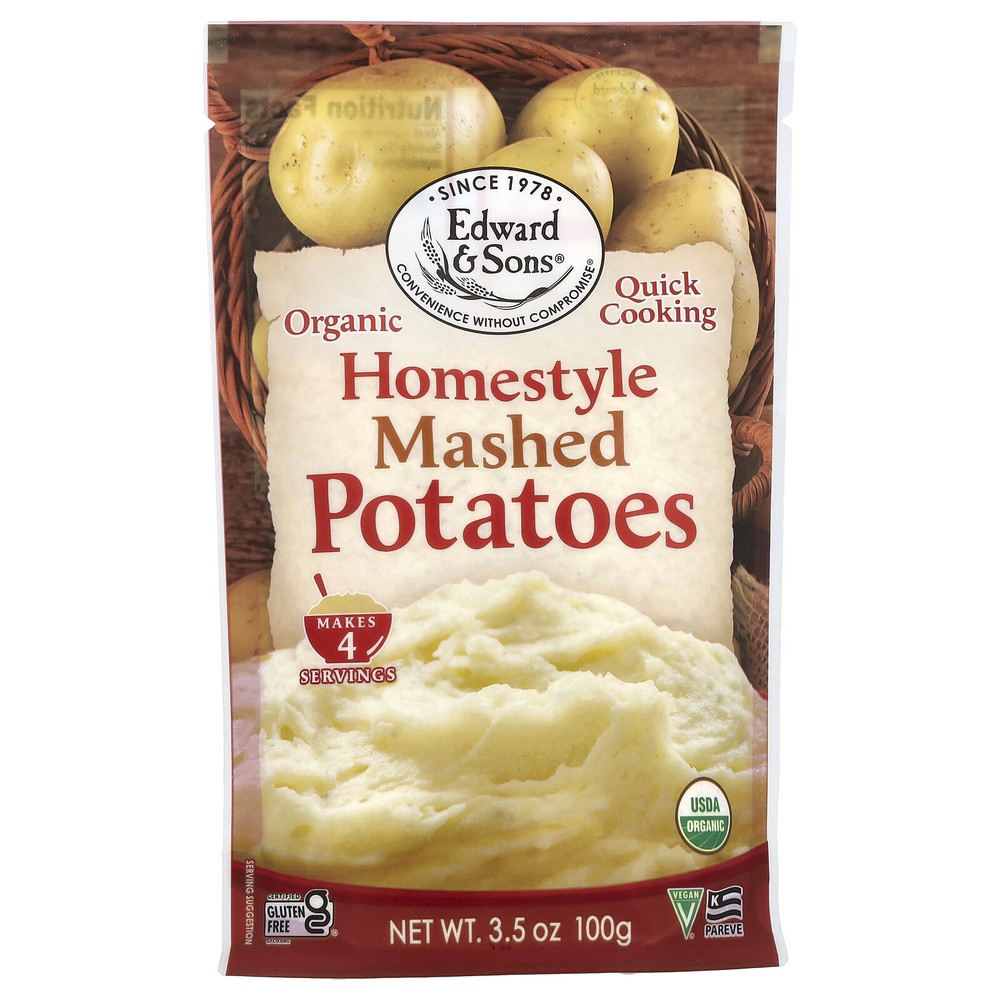 Organic Mashed Potatoes, Homestyle, 3.5 oz (100 g)