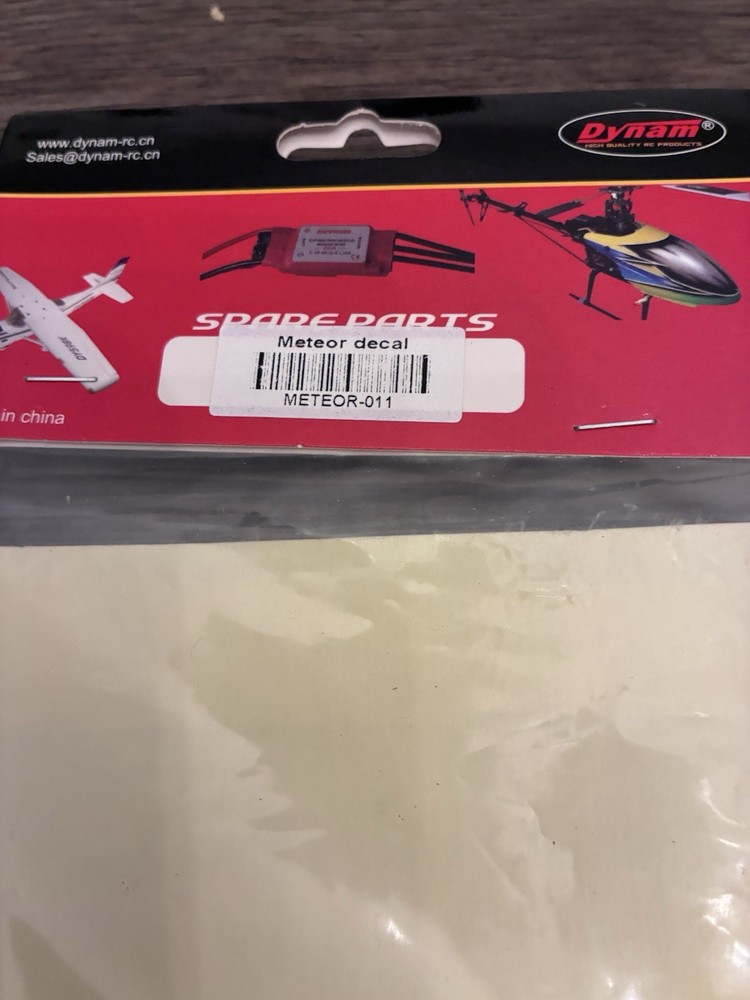 Dynam Meteor JET RC Plane Decal