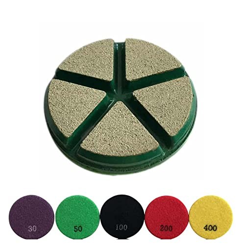 3" Ceramic Transitional Concrete Diamond Grinding Pads, Ceramic Bond #50 Grit