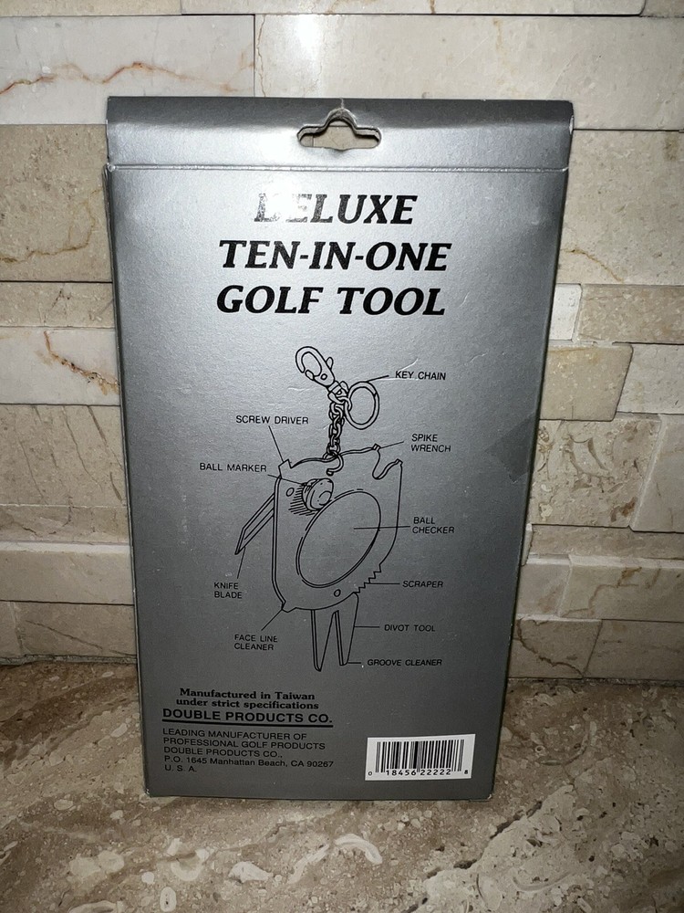 GOLFTOOL 10-in-1 Keychain Golf Tool Divot