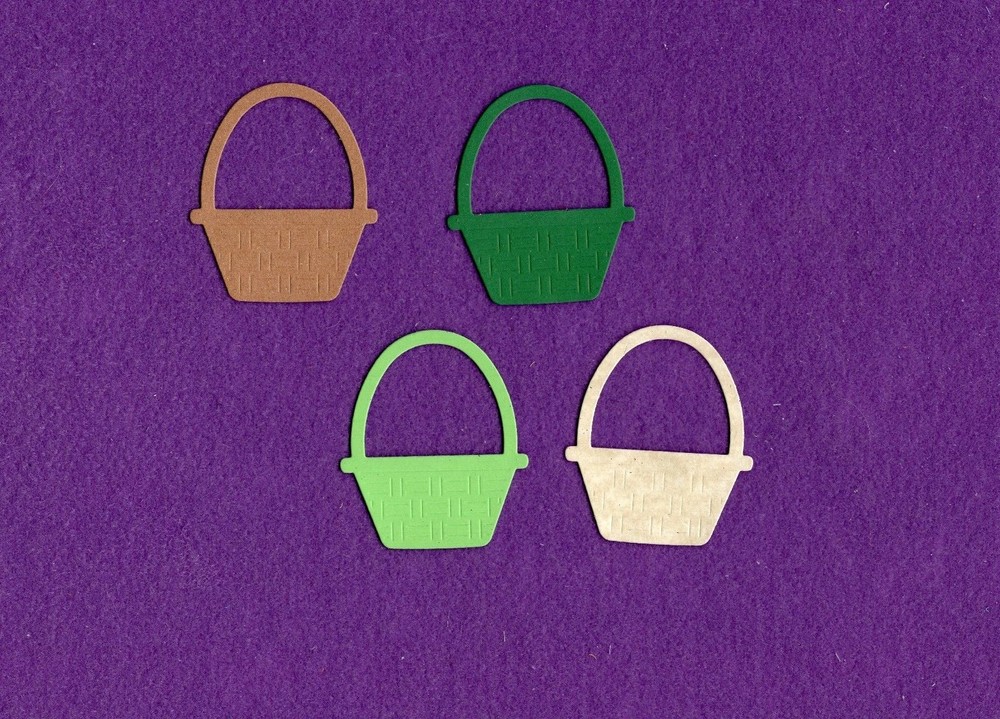 EASTER BASKET die cuts scrapbook cards
