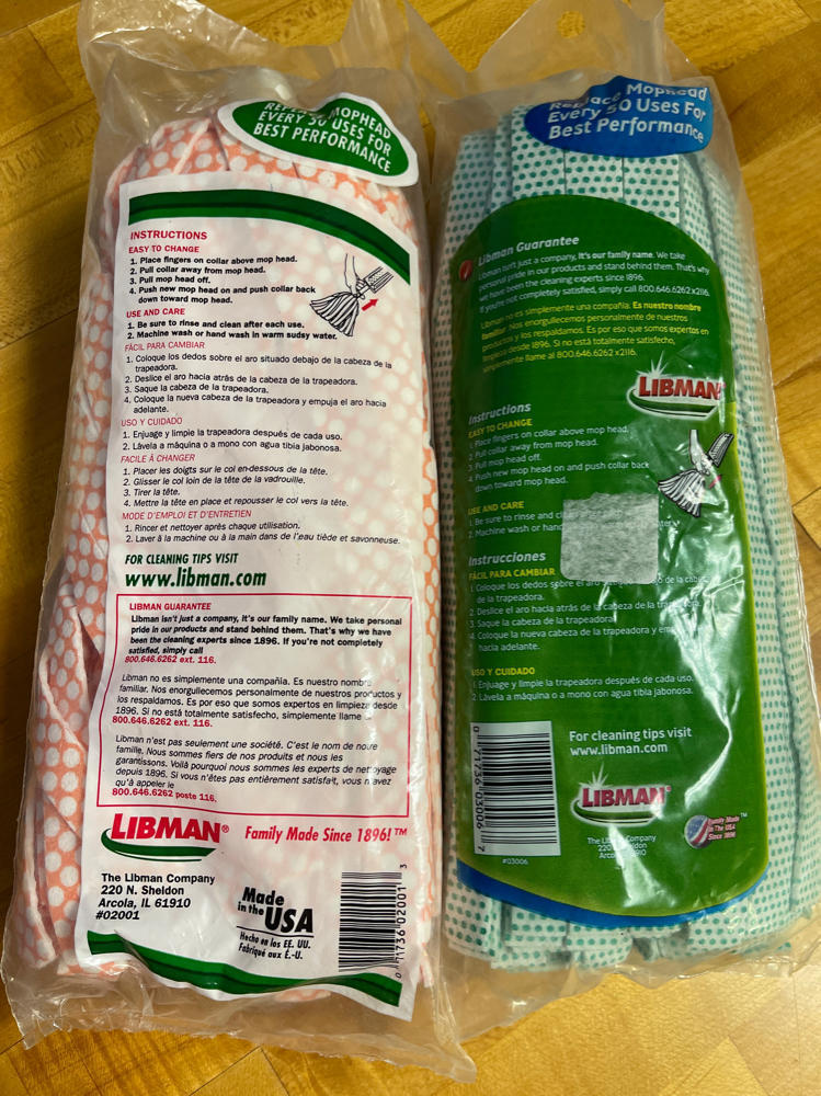 Libman - Wonder Mop Refill - Model 02001 - Easy Change Refill - ( 2 )