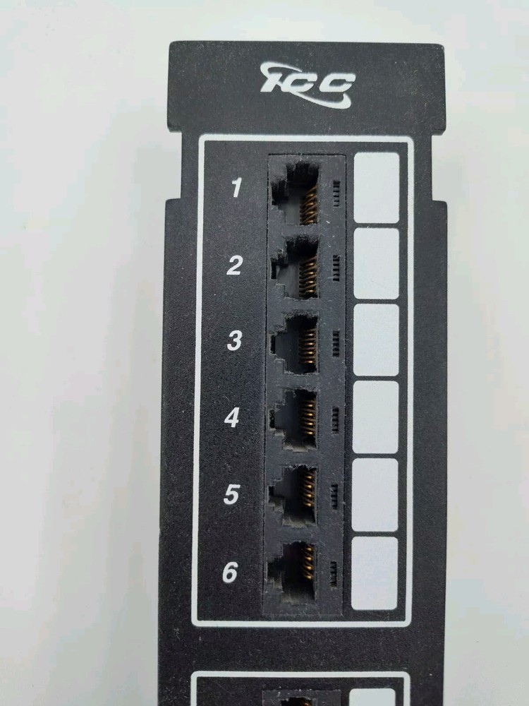 ✅EXCELLENT CONDITION ICC CAT-5 Enhanced 12-Port Patch Panel Ethernet📸SEE PICS📸