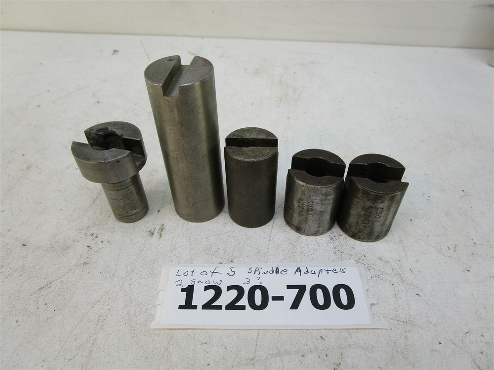 Snow Spindle Arbor Adapters Lot of 5 Various