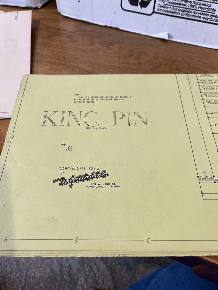 King Pin Pinball Manual & Schematic