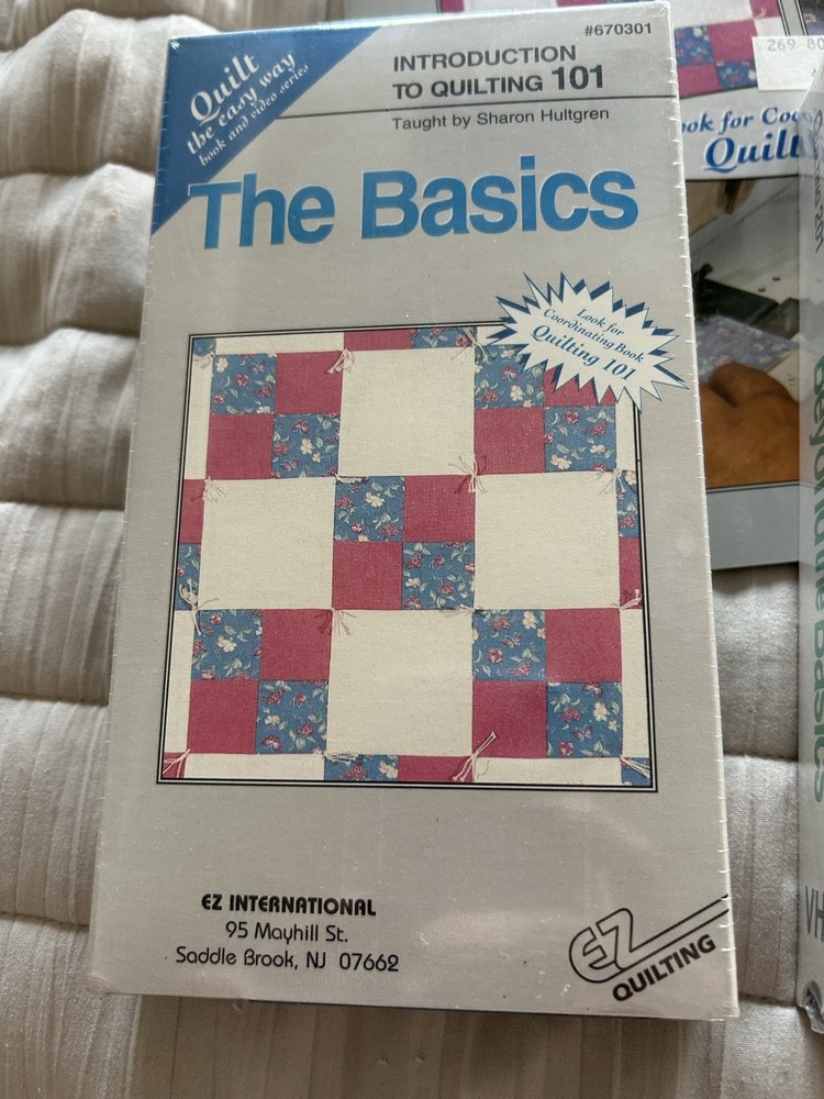 Quilting Beginners Instructional Tools Includes 5 VHSs And 4 Matching Booklets
