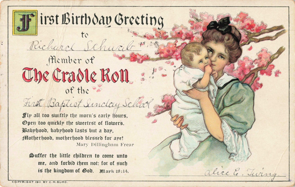 Birthday Postcard c.1910 (19)