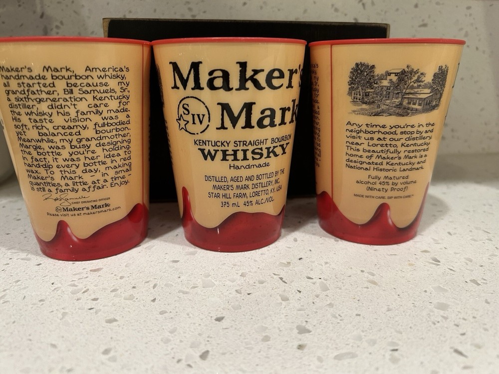 Maker’s Mark- Limited Edition Commemorative 12oz Hard Plastic Cups