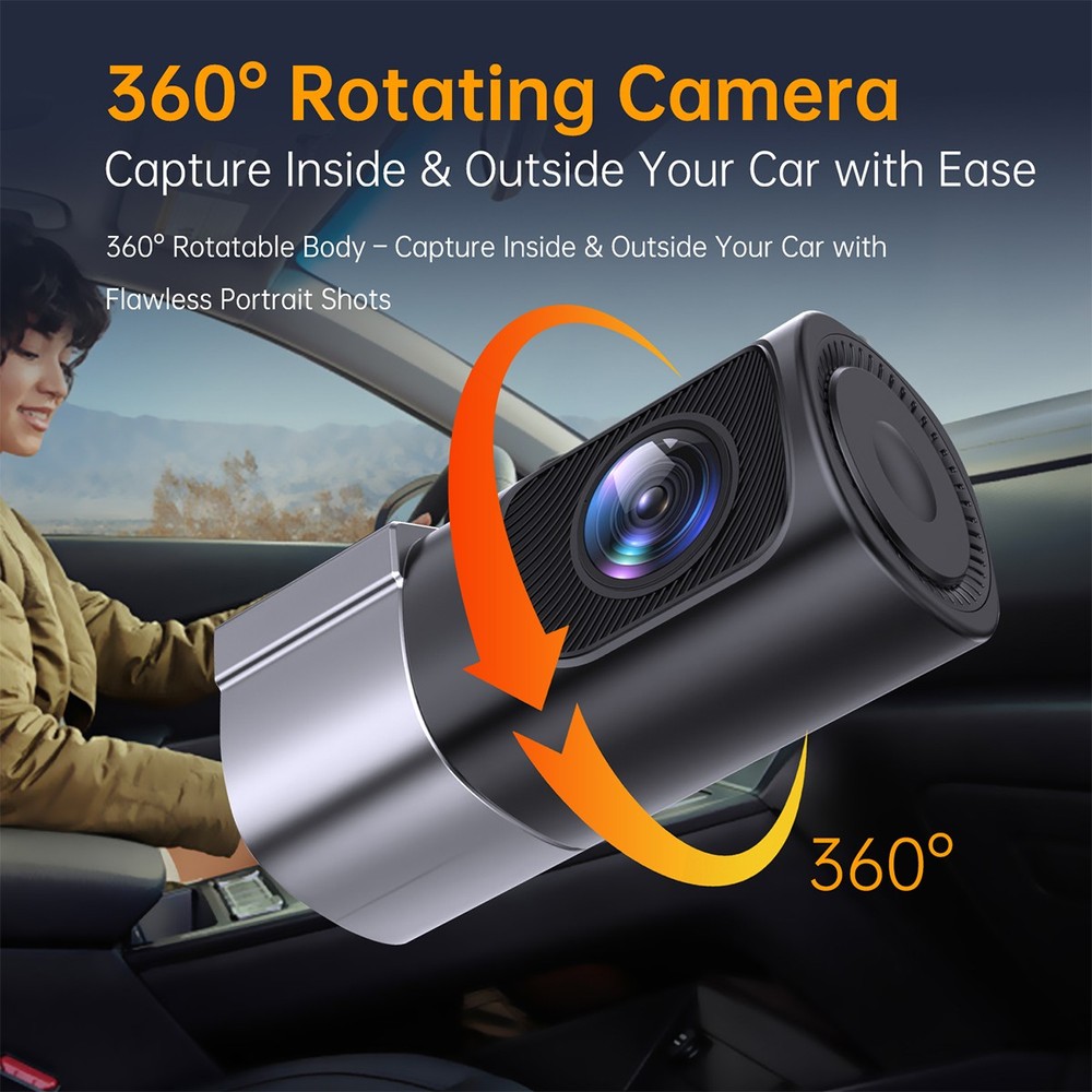HD 1080P Mini WiFi Dash Cam Car Dashboard Camera w/ APP Control Loop Recording