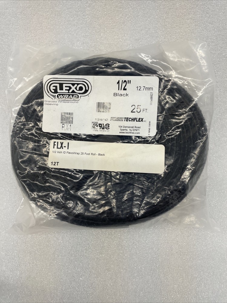 2pk FLEXO Expandable Braided Sleeving Wire Cable Wrap 25’