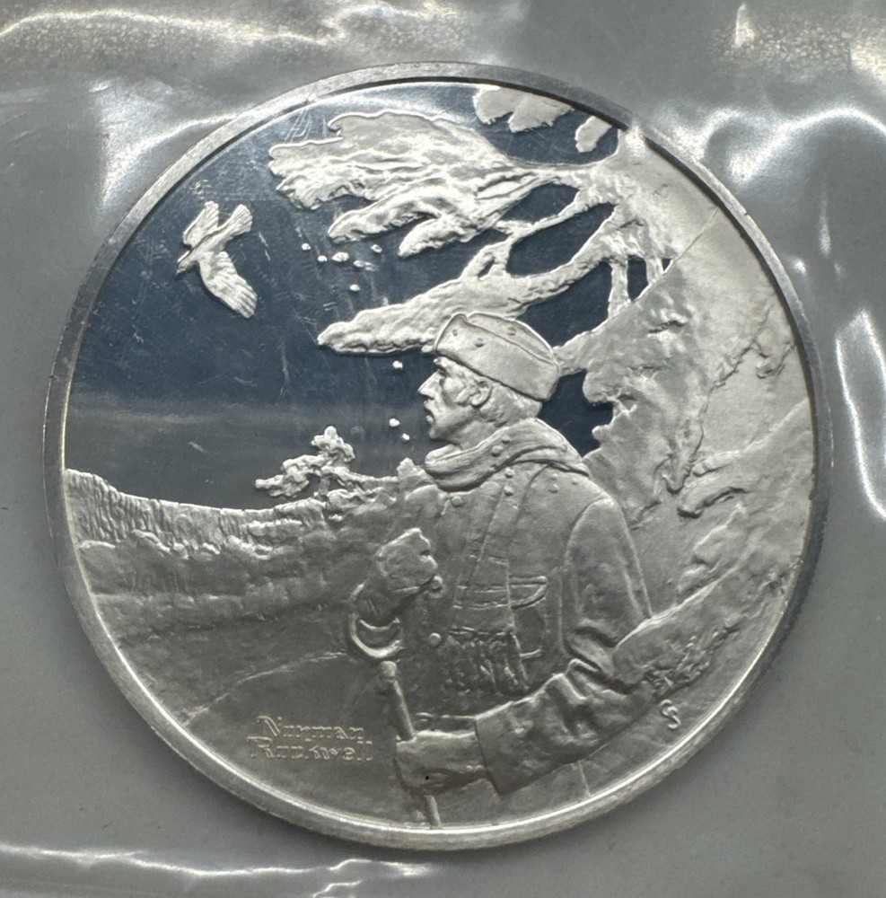 Three Assorted Sterling Silver Rounds Proof like Finished Different Weights
