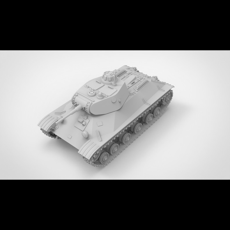 3D Printing 1/72 Soviet T-50 light tank Model Unpainted