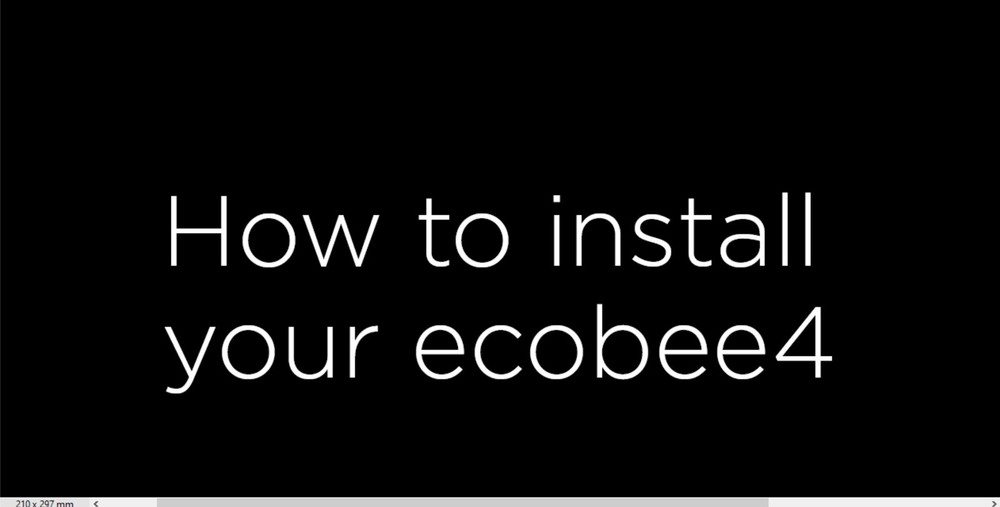Ecobee4 Installation Guide Instructions Reprint