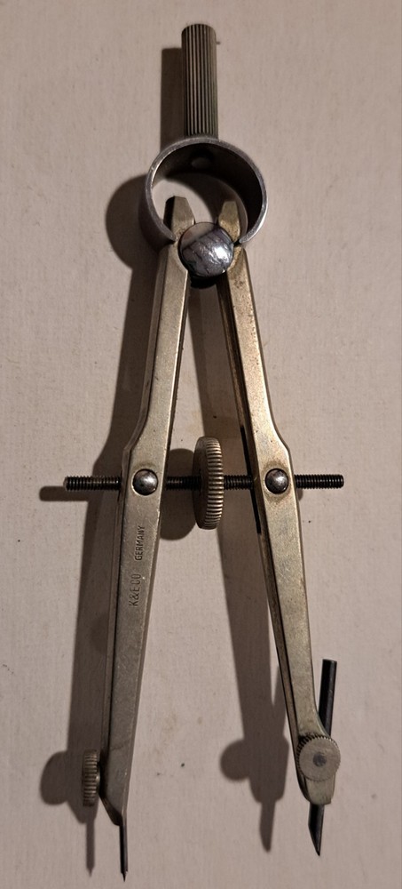 Vintage K &E Co. Drafting Compass Tool 4.25" Long Germany