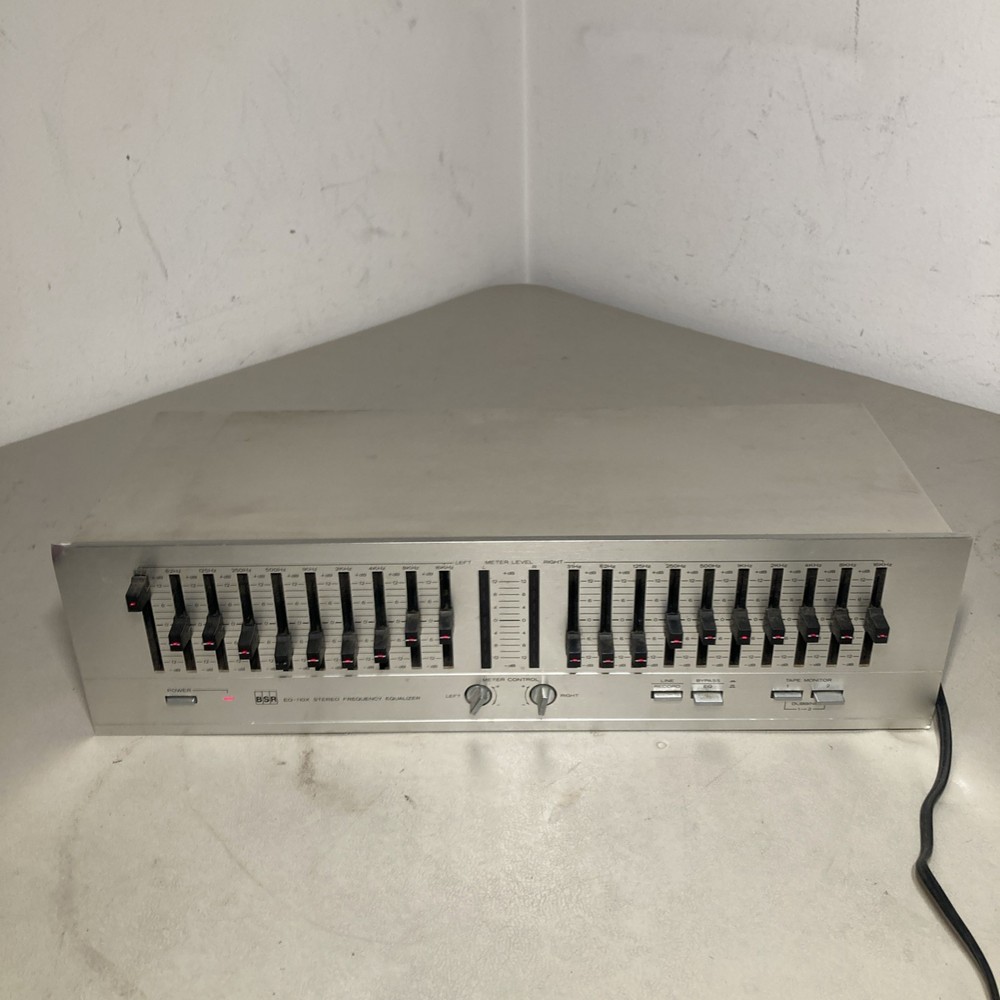 Vintage BSR EX-100 Stereo Frequency Equalizer - Tested Working