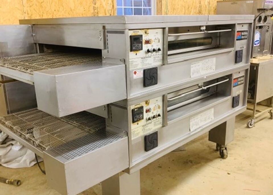 Middleby Marshall PS570G Double Stack Conveyor Pizza Ovens Tested / Working!