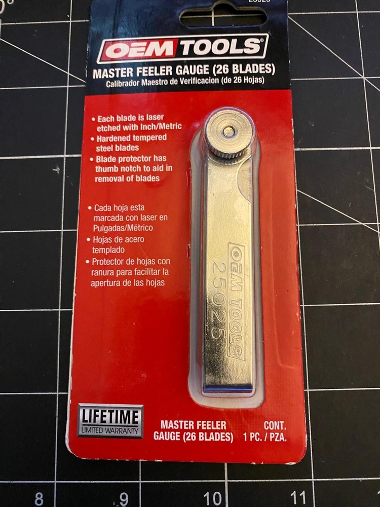 OEMTOOLS 25025 26 Blade Master Feeler Gauge
