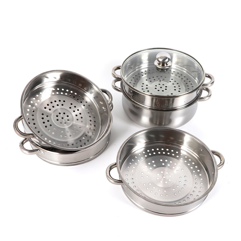 5-Layer Pot Steamer Multi-Layer Cookware Pot Cookware Stainless Steel Pot 28cm
