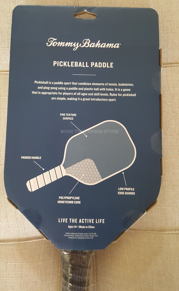 Tommy Bahama Pickleball Paddle Polypropylene Honey Textured Surface Soft Mint