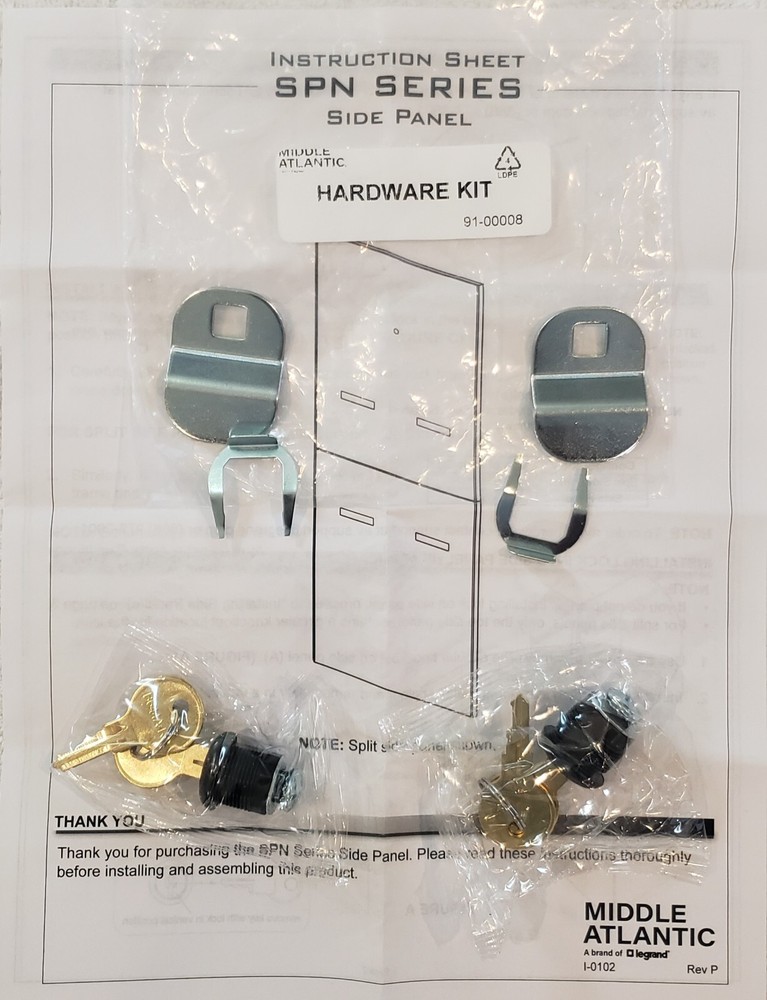 Middle Atlantic 91-00008 SPN LOCK Hardware Kit
