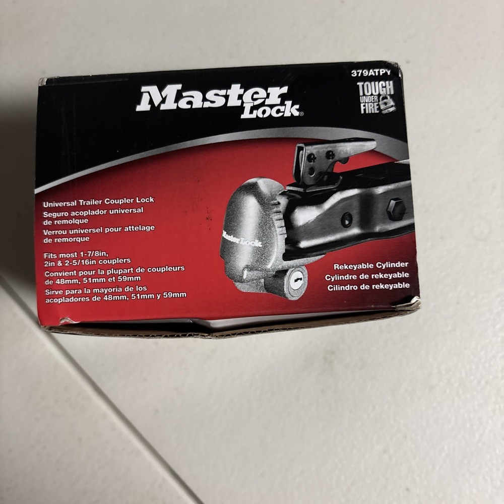 Master Lock 379ATPY Universal Trailer Coupler Lock