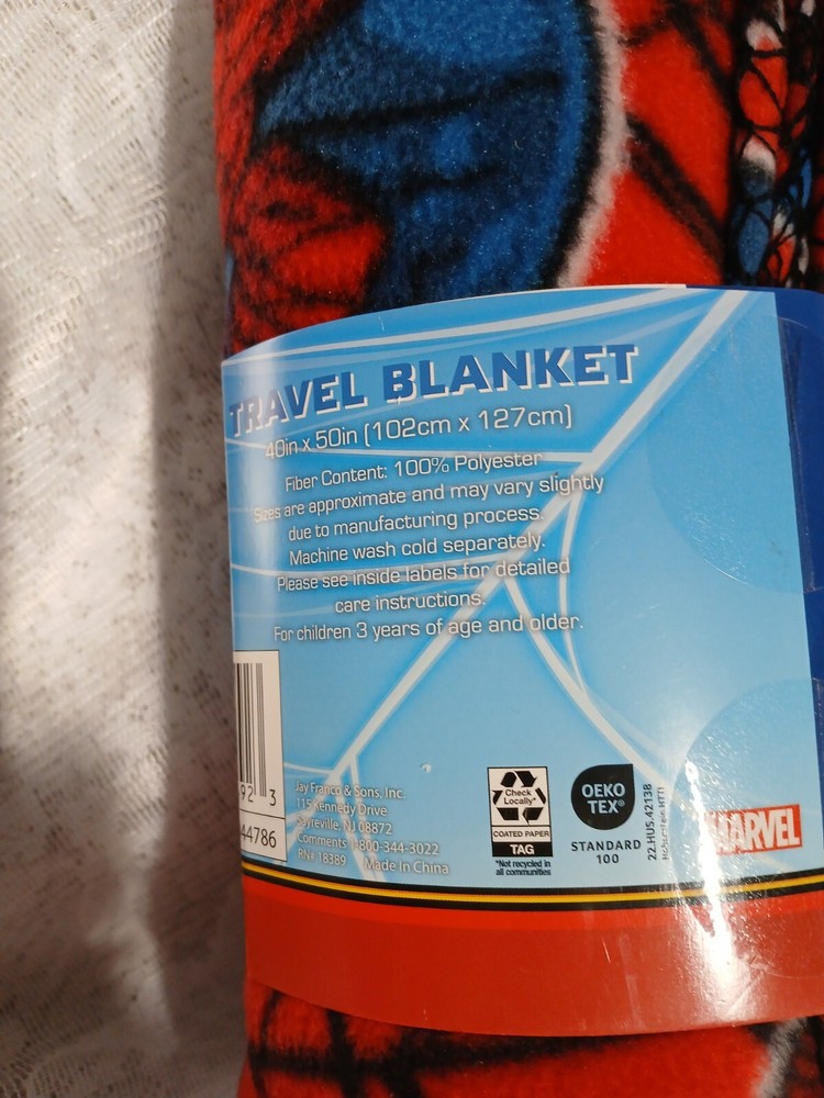 Marvel Spider-Man Soft Kid's Throw 40x50in Polyester New