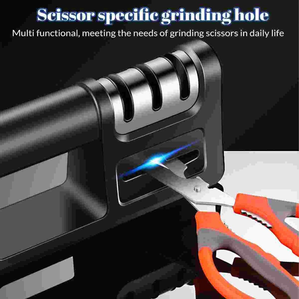 4 Stage Knife Sharpener Professional Ceramic Tungsten Kitchen Sharpening System