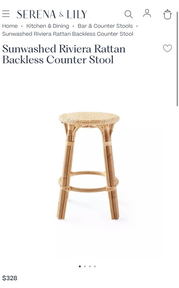 Serena & Lily 3 stools