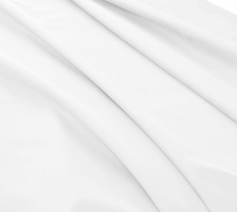 Microfiber RV Sheet Sets, 72x80 Camper King, White Solid, Bed Sheets for Camp...