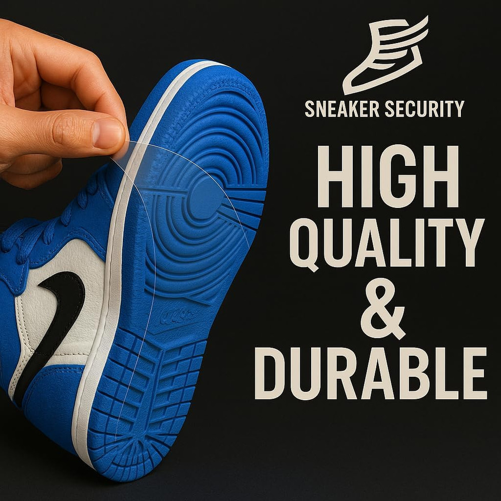 4 Pack - Premium Quality Sole Protector Shoe Crease Protector, Clear Self-Adh...